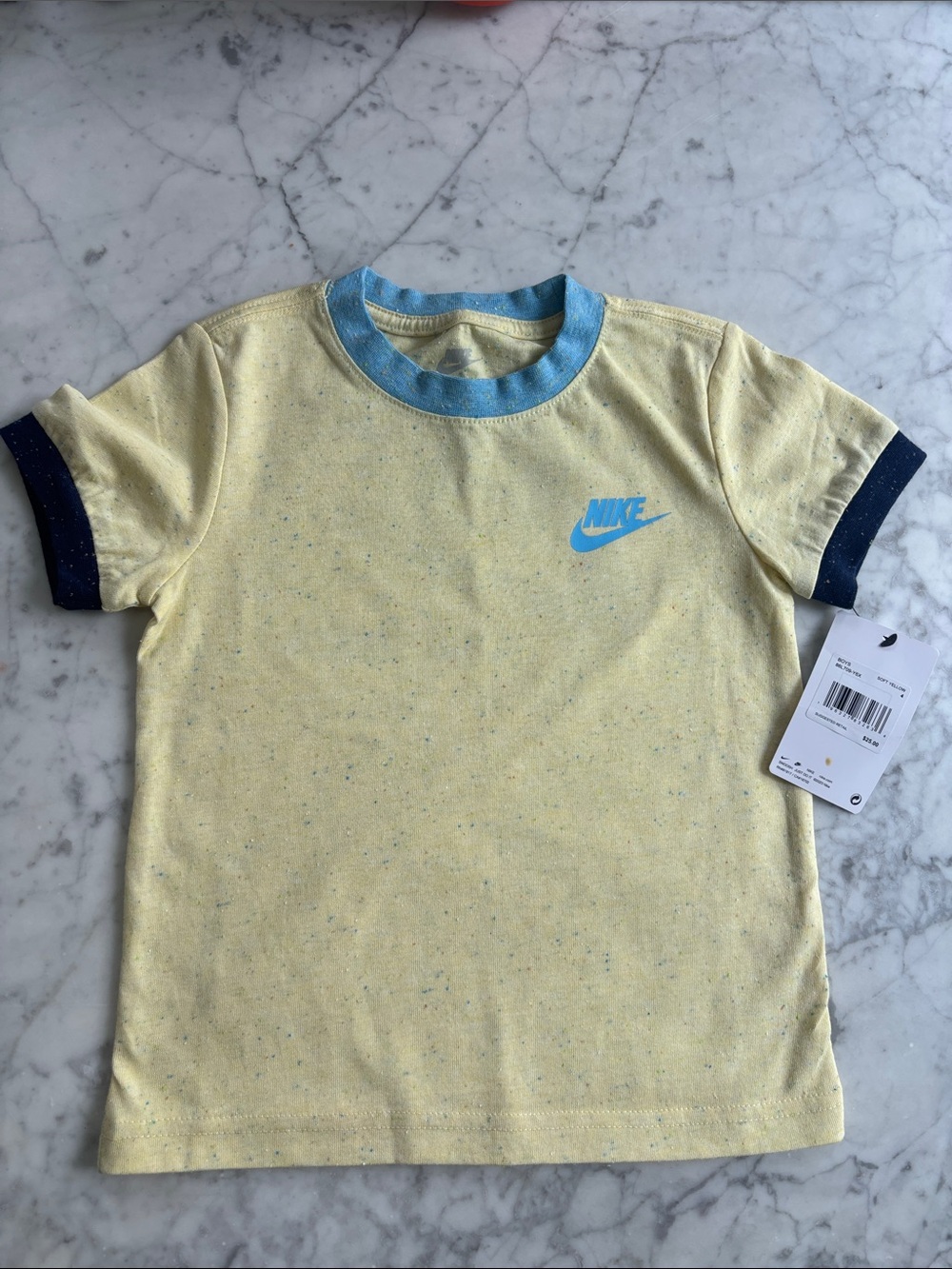 NWT Nike boys soft yellow tee